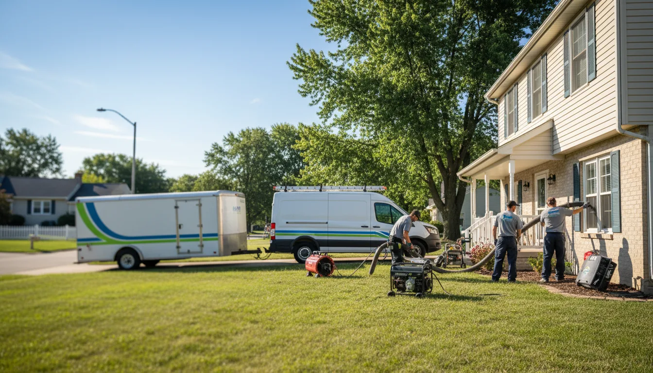 Flooded Basement Restoration And Cleanup With Repair in Aniwa, WI near me